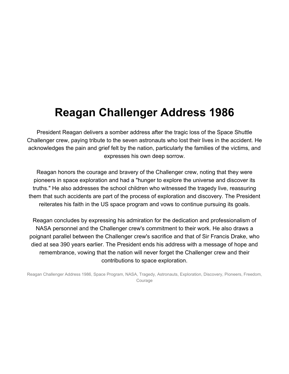 Generated PDF title page with summary and tags