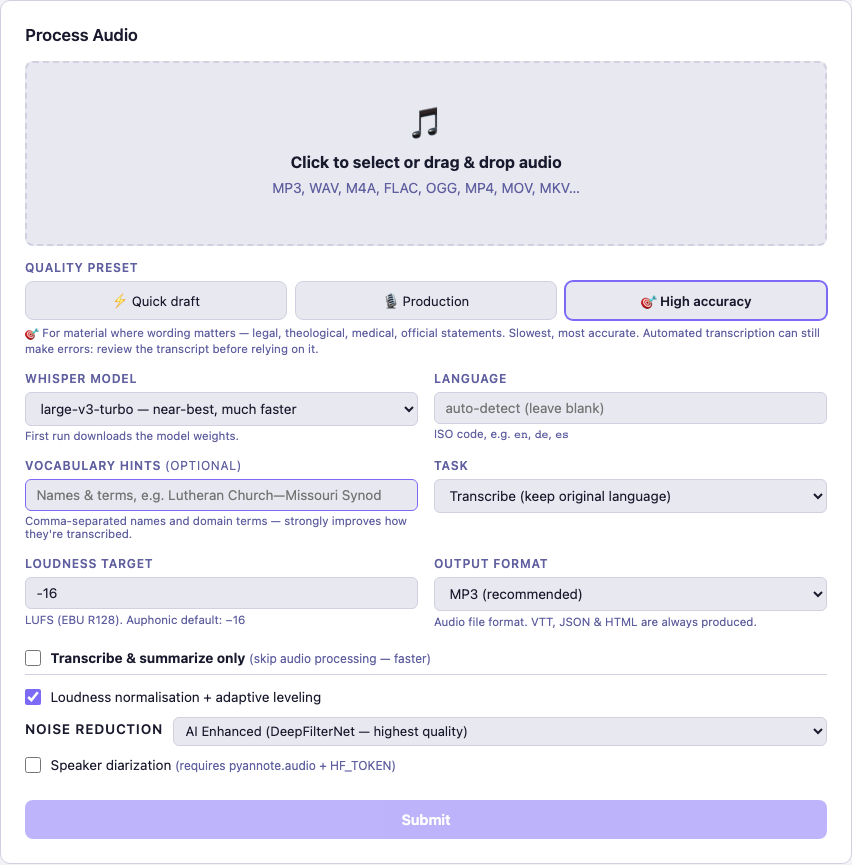 CastPolish v1.4 — Quality Presets, Vocabulary Hints, and the Bug That Hid Inside a Fix