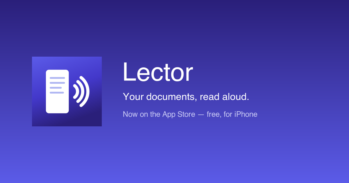 The Lector Returns
